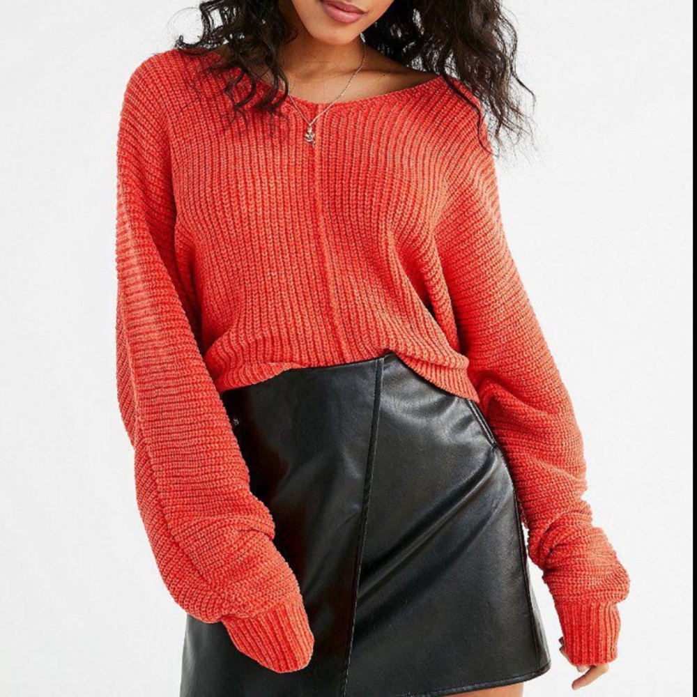 Urban Outfitters Chenille V-Neck Sweater